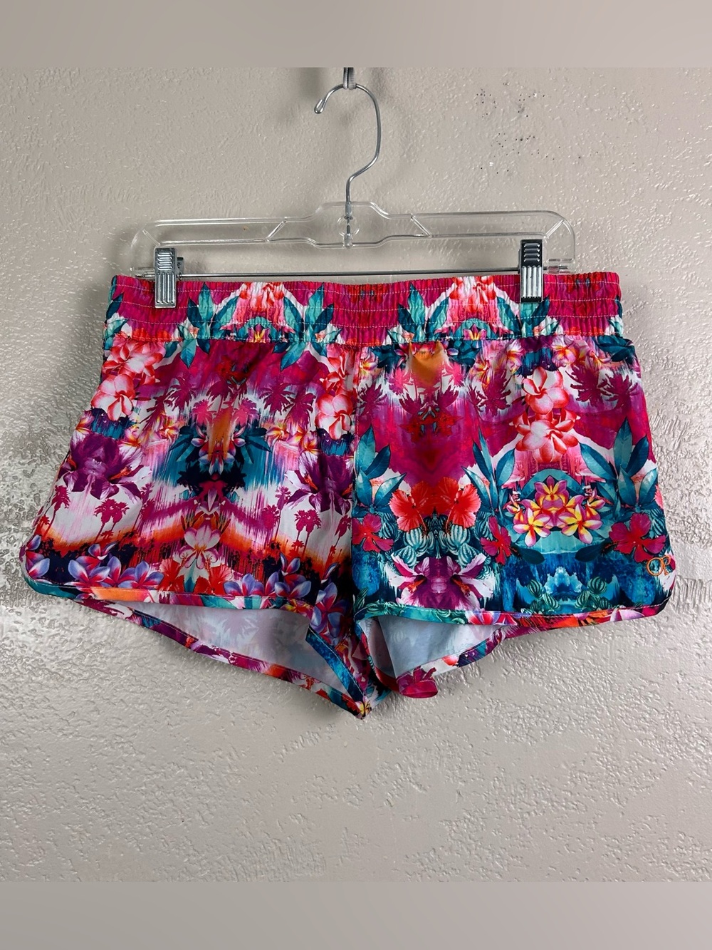 5 for $30 OP Women’s Floral Swim Shorts in Pink, Teal, Purple
